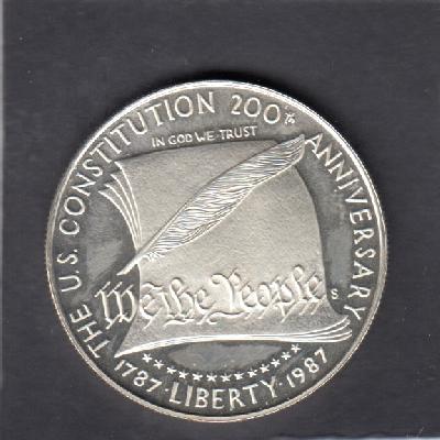 Beschrijving: 1 Dollar CONSTITUTION